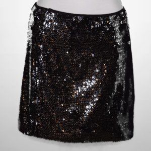 Black Sparkle Mini Skirt